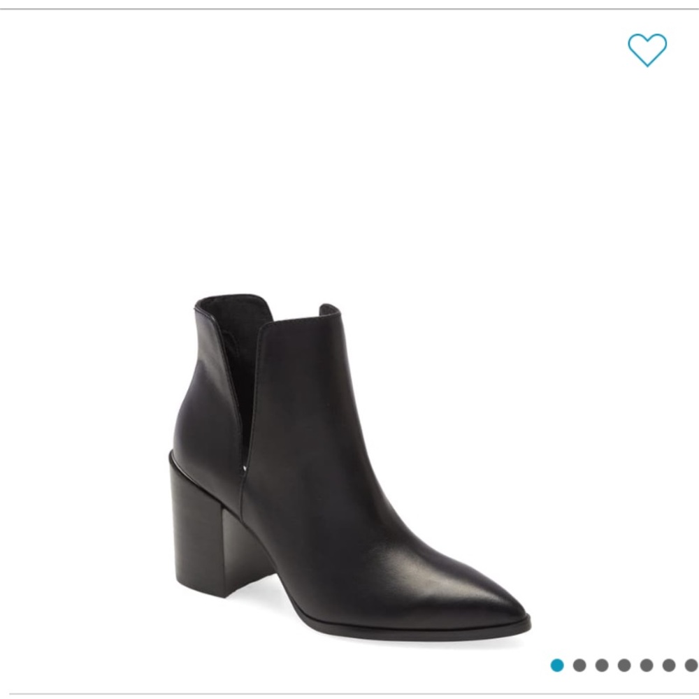 Steve Madden black leather booties